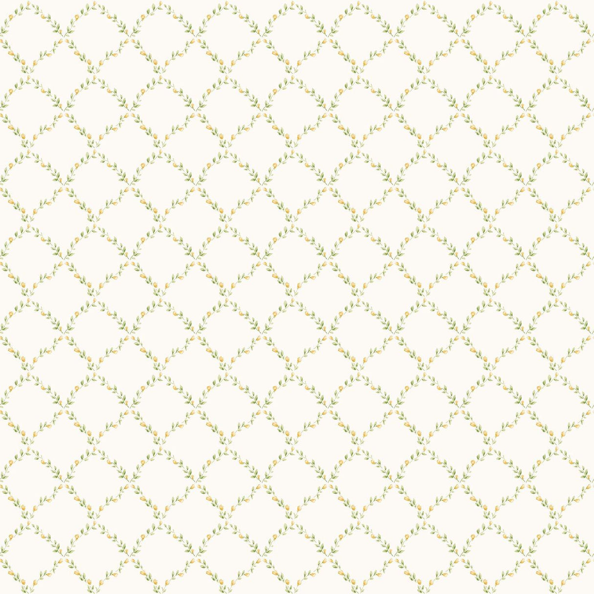 Galerie G67907 Miniatures 2 Small Rose Trail Cream Wallpaper G67907 Cream Wallpaper
