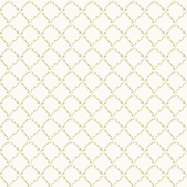 Galerie G67907 Miniatures 2 Small Rose Trail Cream Wallpaper G67907 Cream Wallpaper