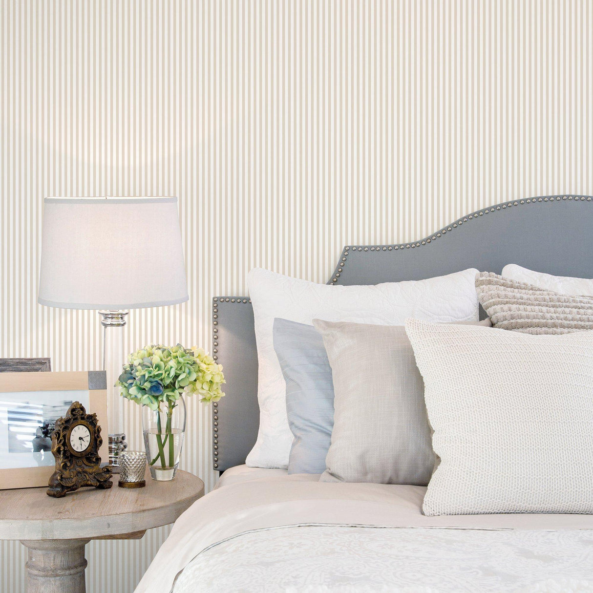 Galerie G67913 Miniatures 2 Narrow Stripe Cream Wallpaper G67913 Cream Wallpaper