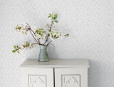 Galerie G67920 Miniatures 2 Small Floral Trail Blue Wallpaper G67920 Blue Wallpaper
