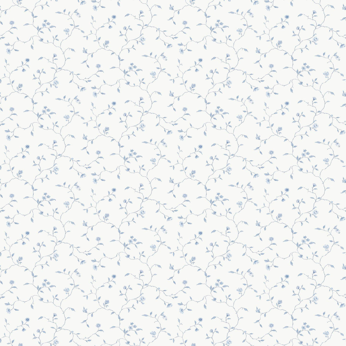 Galerie G67920 Miniatures 2 Small Floral Trail Blue Wallpaper G67920 Blue Wallpaper