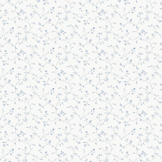 Galerie G67920 Miniatures 2 Small Floral Trail Blue Wallpaper G67920 Blue Wallpaper