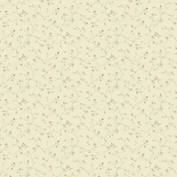 Galerie G67922 Small Floral Trail Cream Wallpaper