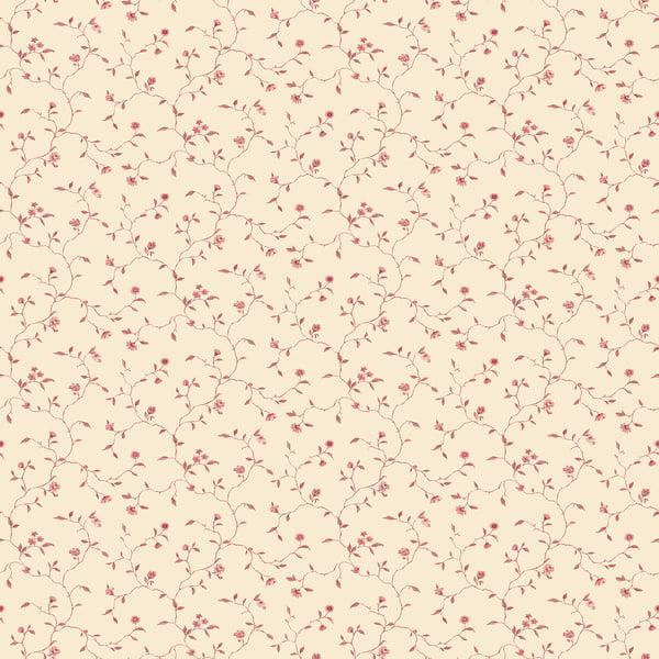 Galerie G67925 Small Floral Trail Cream Wallpaper