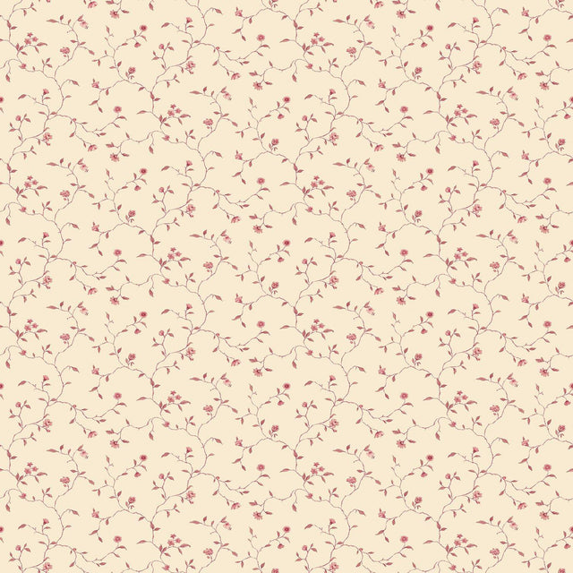 Galerie G67925 Miniatures 2 Small Floral Trail Cream Wallpaper G67925 Cream Wallpaper
