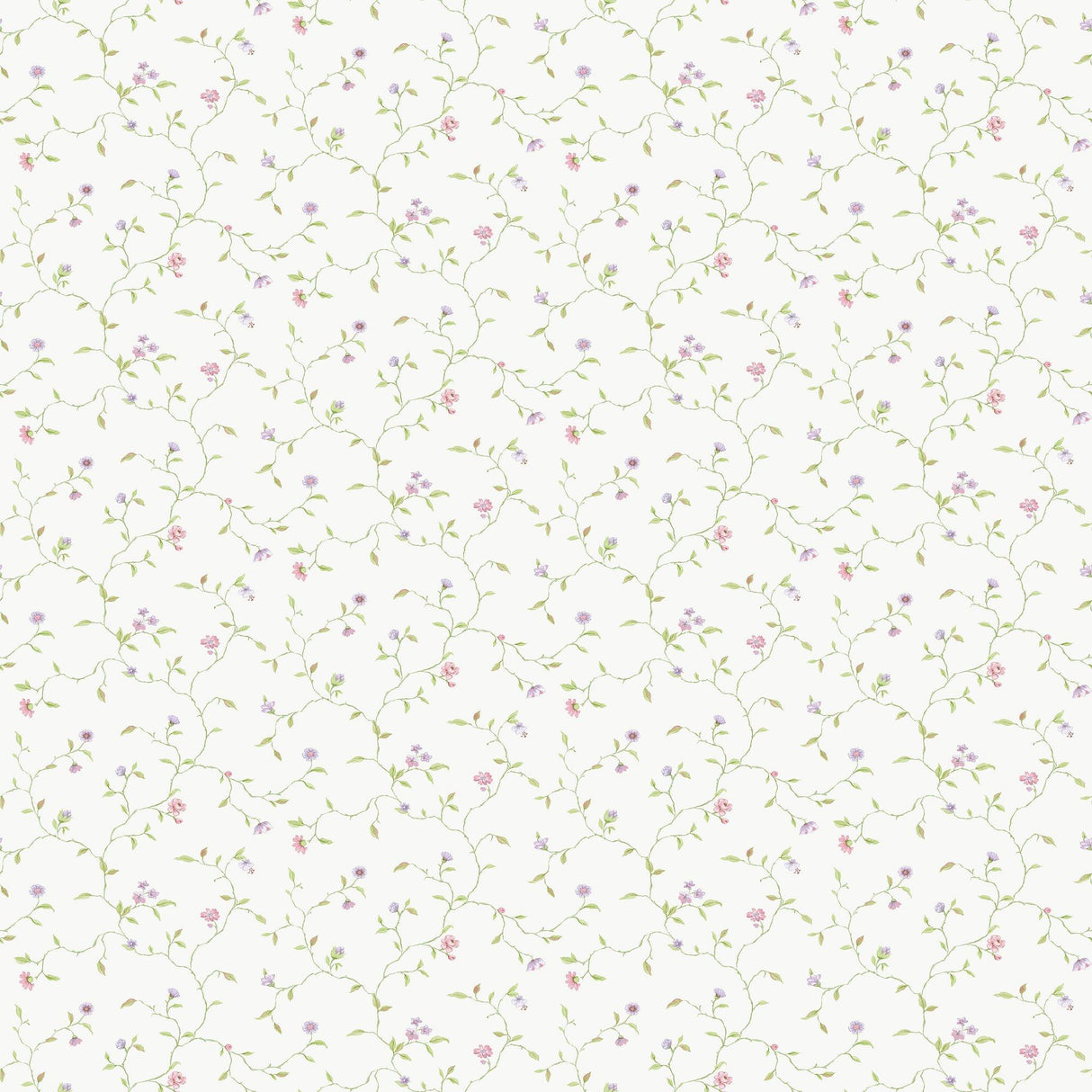 Galerie G67923 Miniatures 2 Small Floral Trail Cream Wallpaper G67923 Cream Wallpaper