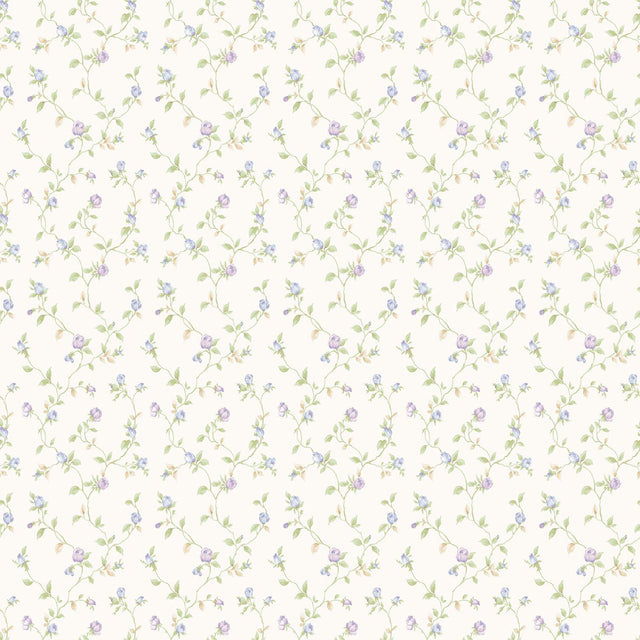 Galerie G67935 Miniatures 2 Small Rose Trail Cream Wallpaper G67935 Cream Wallpaper