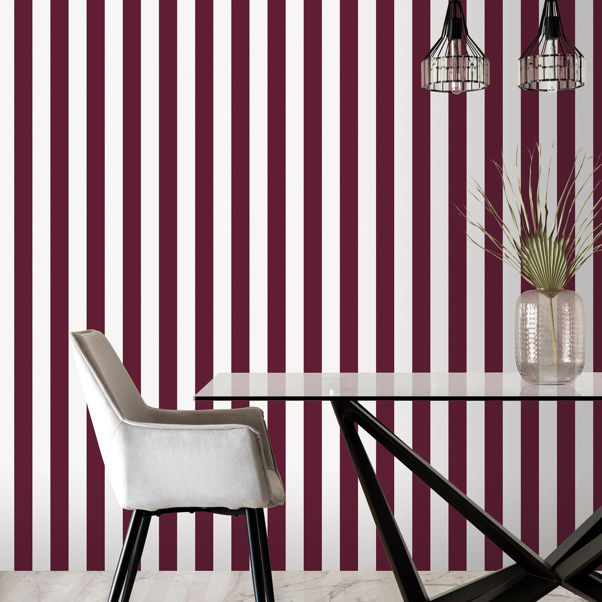 Galerie G68050 Smart Stripes 3 Awning Stripe Red Wallpaper G68050 Red Wallpaper