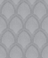 Galerie G68086 Nouveau Scallop Silver Grey Wallpaper