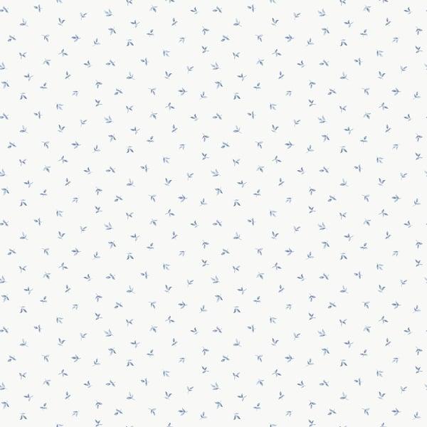 Galerie G68720 Mini Leaf Toss Blue Wallpaper