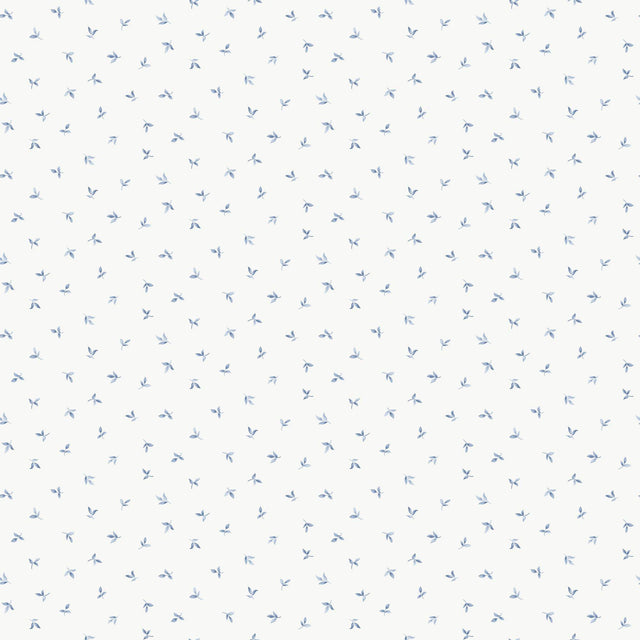 Galerie G68720 Miniatures 3 Mini Leaf Toss Blue Wallpaper G68720 Blue Wallpaper