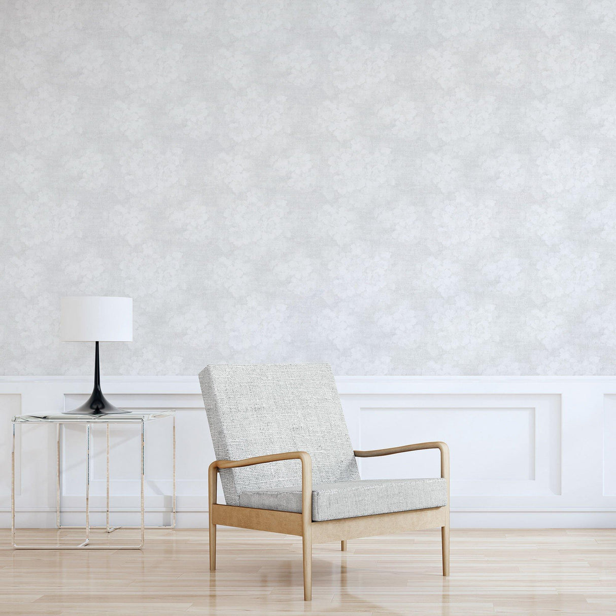 Galerie G78262 Atmosphere Mystic Floral Silver Grey Wallpaper G78262 Silver Grey Wallpaper