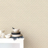 Galerie G78292 Bazaar Block Print Beige Wallpaper G78292 Beige Wallpaper