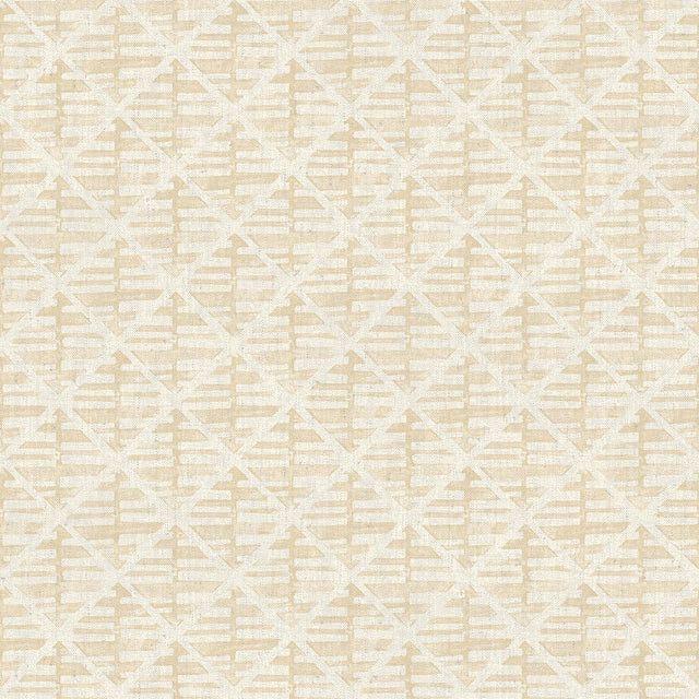 Galerie G78292 Bazaar Block Print Beige Wallpaper G78292 Beige Wallpaper