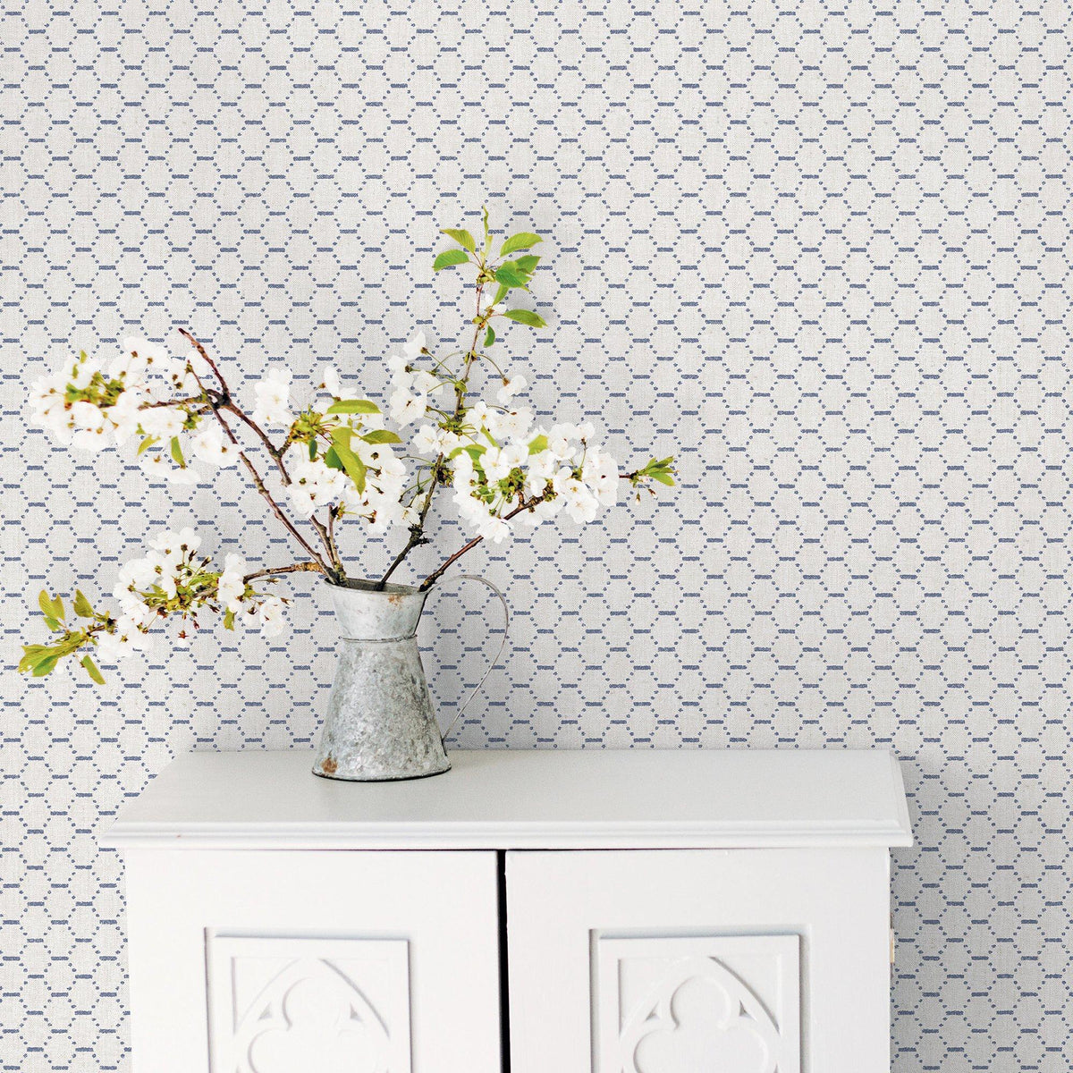Galerie G78295 Bazaar Boho Beehive Blue Wallpaper G78295 Blue Wallpaper
