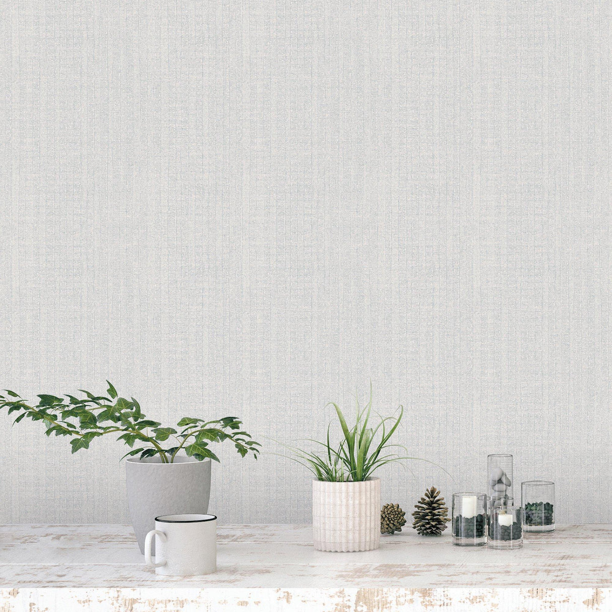 Galerie G78324 Bazaar Moss Stripe Blue Wallpaper G78324 Blue Wallpaper