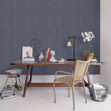 Galerie G78326 Bazaar Moss Stripe Blue Wallpaper G78326 Blue Wallpaper