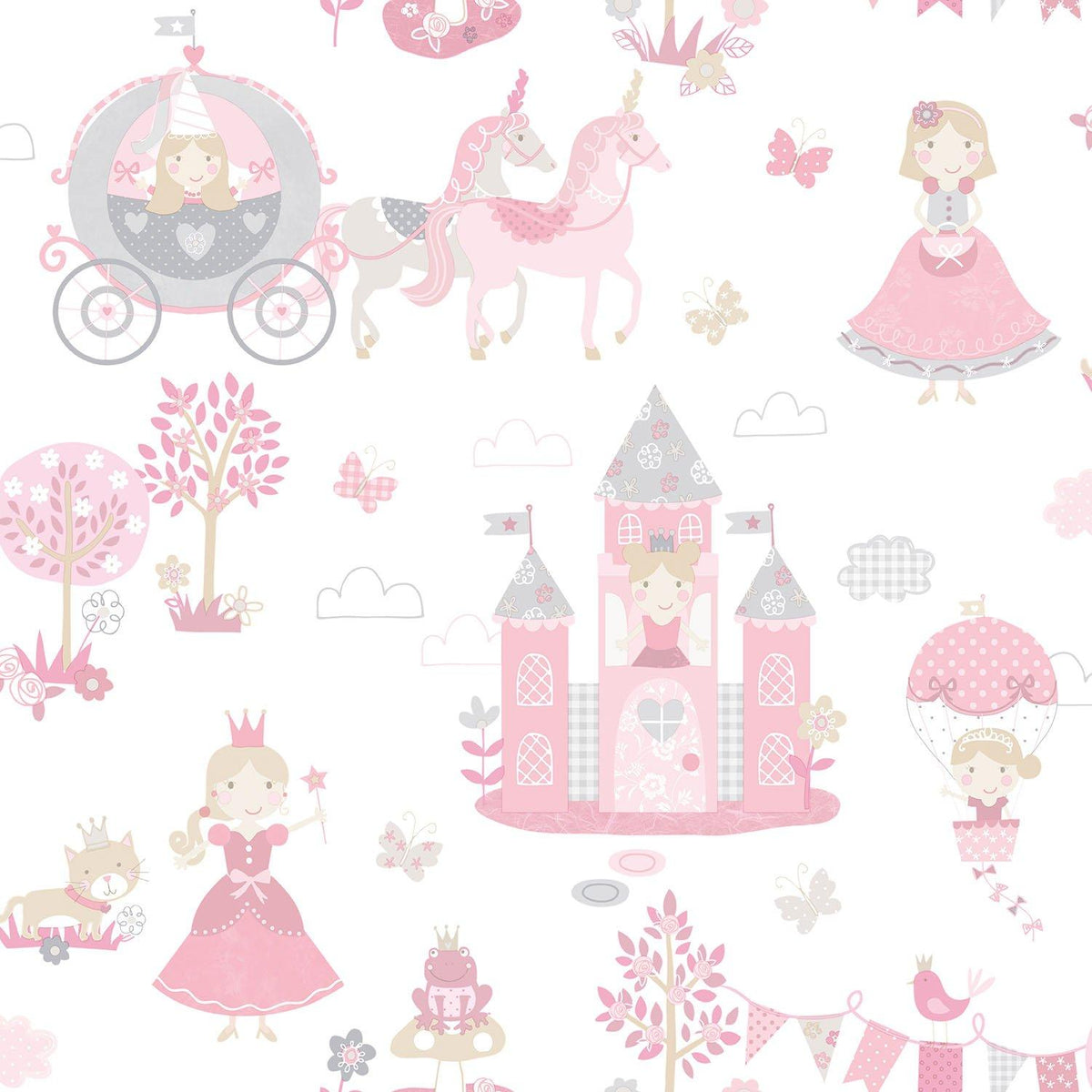 Galerie G78371 Tiny Tots 2 Fairytale Pink Wallpaper G78371 Pink Wallpaper