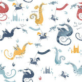 Galerie G78369 Tiny Tots 2 Dragons Multi-coloured Wallpaper G78369 Multi-coloured Wallpaper