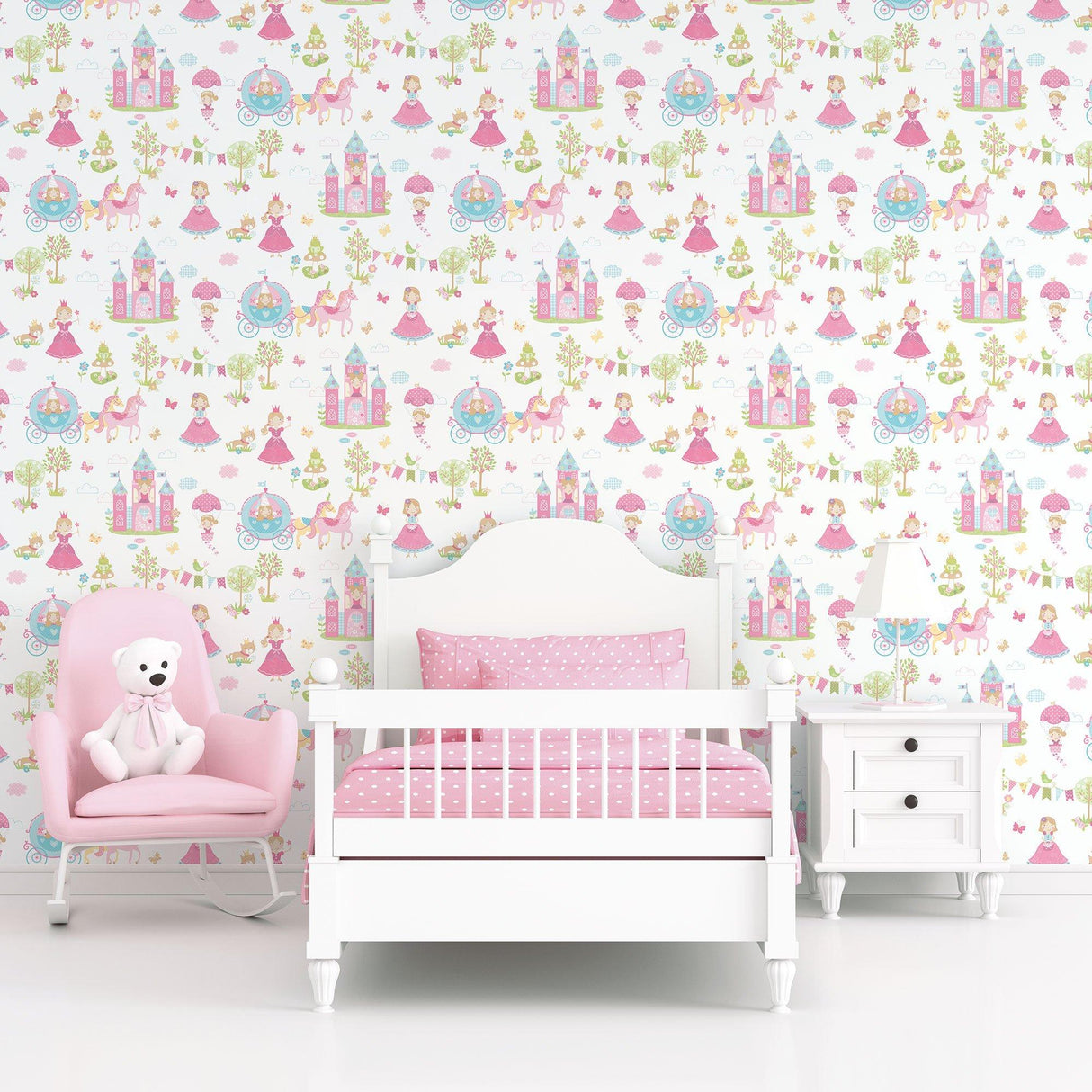 Galerie G78372 Tiny Tots 2 Fairytale Pink Wallpaper G78372 Pink Wallpaper