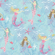 Galerie G78392 Tiny Tots 2 Mermaids Blue Wallpaper G78392 Blue Wallpaper