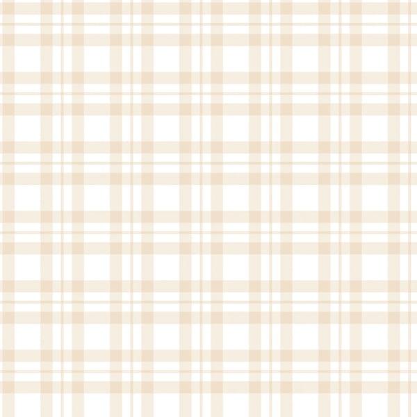 Galerie G78393 Plaid Beige Wallpaper
