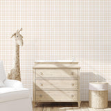 Galerie G78393 Tiny Tots 2 Plaid Beige Wallpaper G78393 Beige Wallpaper