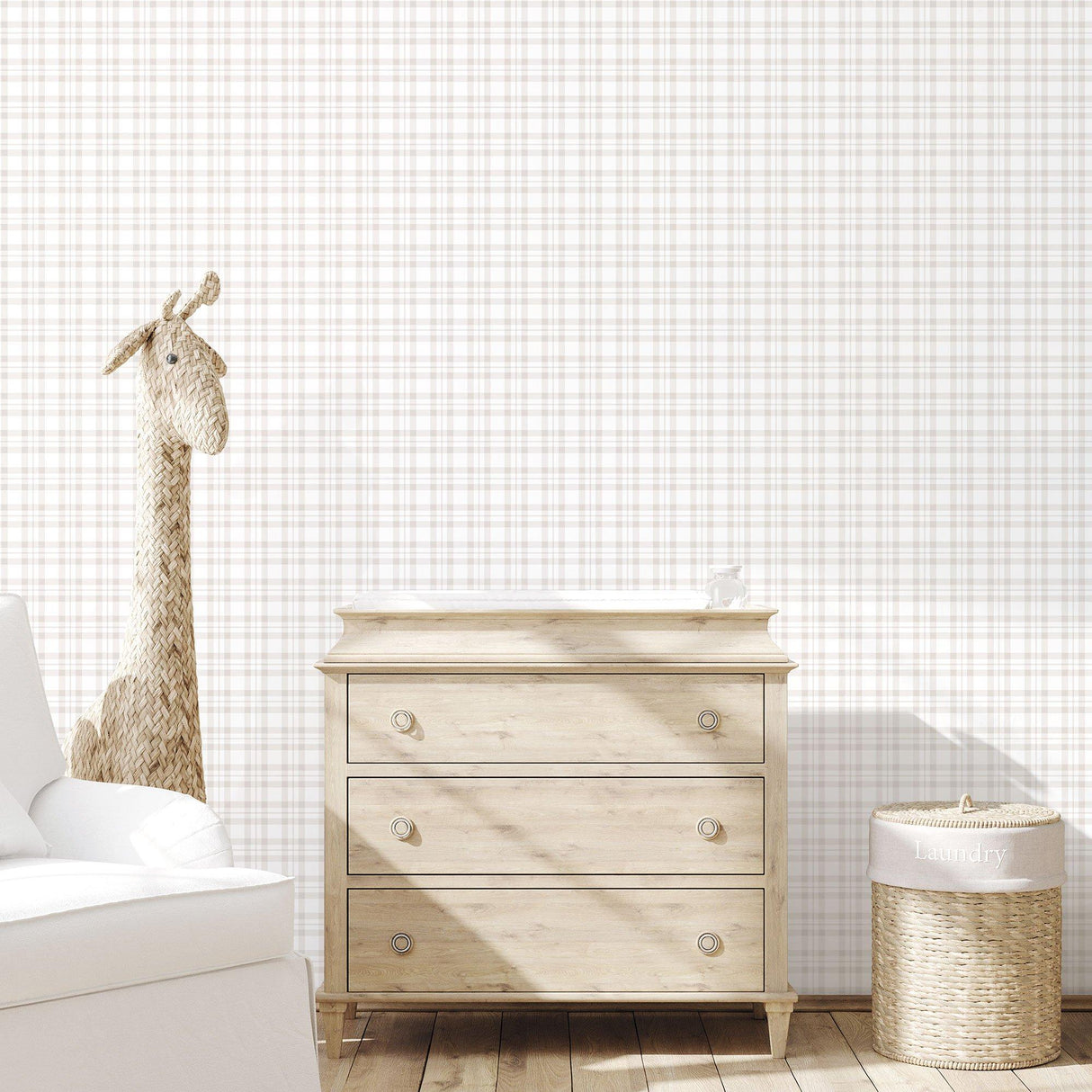 Galerie G78394 Tiny Tots 2 Plaid Silver Grey Wallpaper G78394 Silver Grey Wallpaper