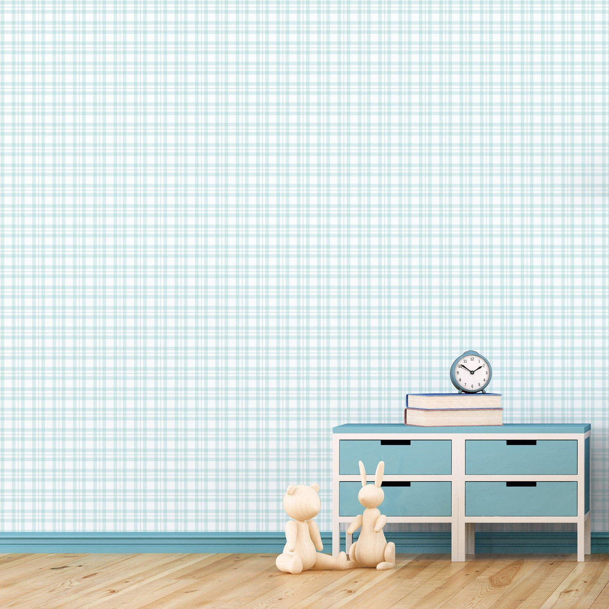 Galerie G78397 Tiny Tots 2 Plaid Blue Wallpaper G78397 Blue Wallpaper