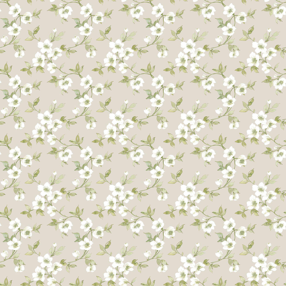 Galerie G78488 Secret Garden Anenome Mini Green Wallpaper G78488 Green Wallpaper