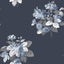 Galerie G78498 Secret Garden Classic Bouquet Blue Wallpaper G78498 Blue Wallpaper