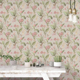 Galerie G78507 Secret Garden Cottage Botanical Beige Wallpaper G78507 Beige Wallpaper