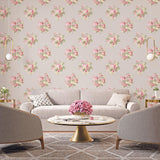 Galerie G78501 Secret Garden Classic Bouquet Pink Wallpaper G78501 Pink Wallpaper