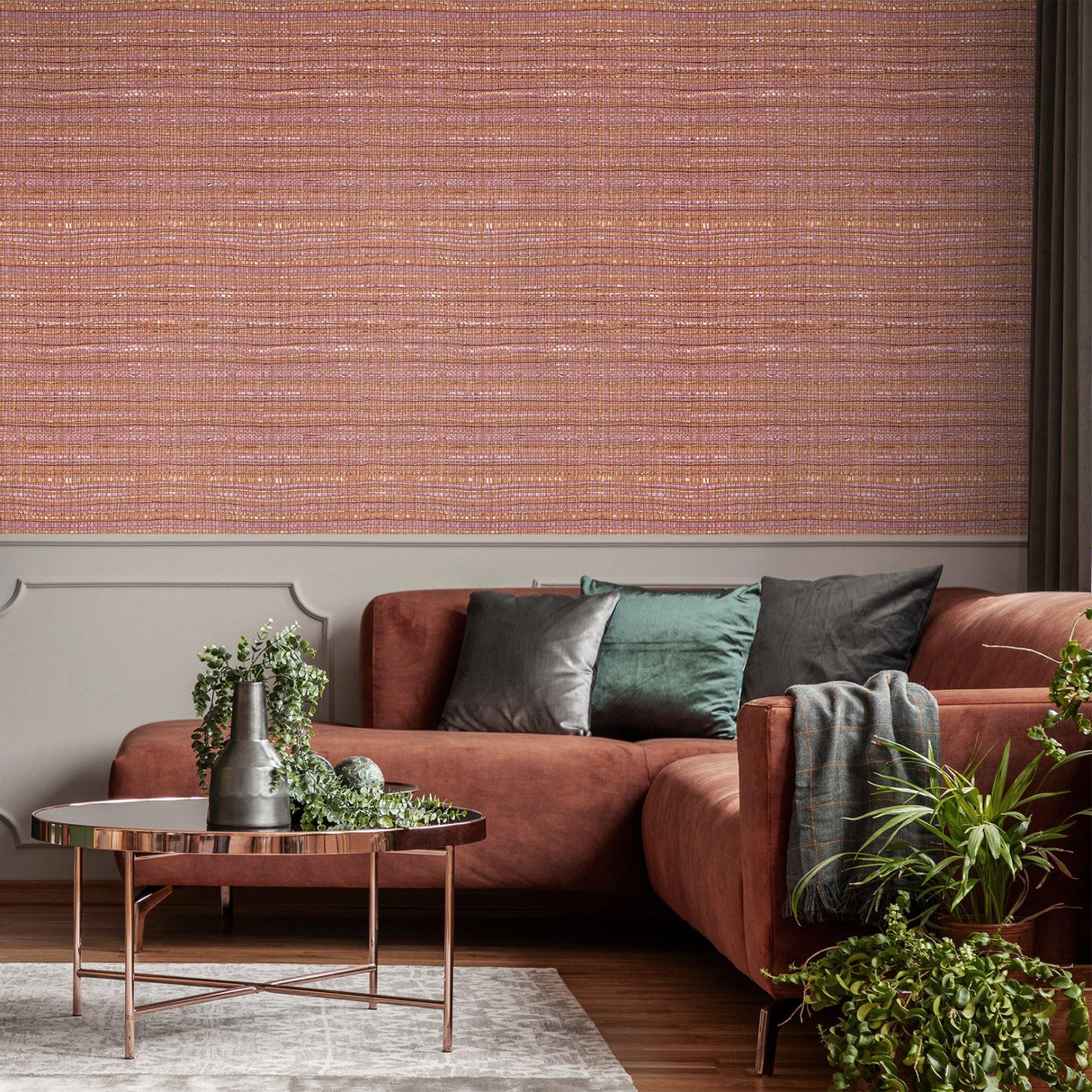 Galerie GH27105-23 Pepper Wild Grass Orange Wallpaper GH27105-23 Orange Wallpaper