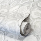 Galerie GH51221-23 Pepper Agate Silver Grey Wallpaper GH51221-23 Silver Grey Wallpaper