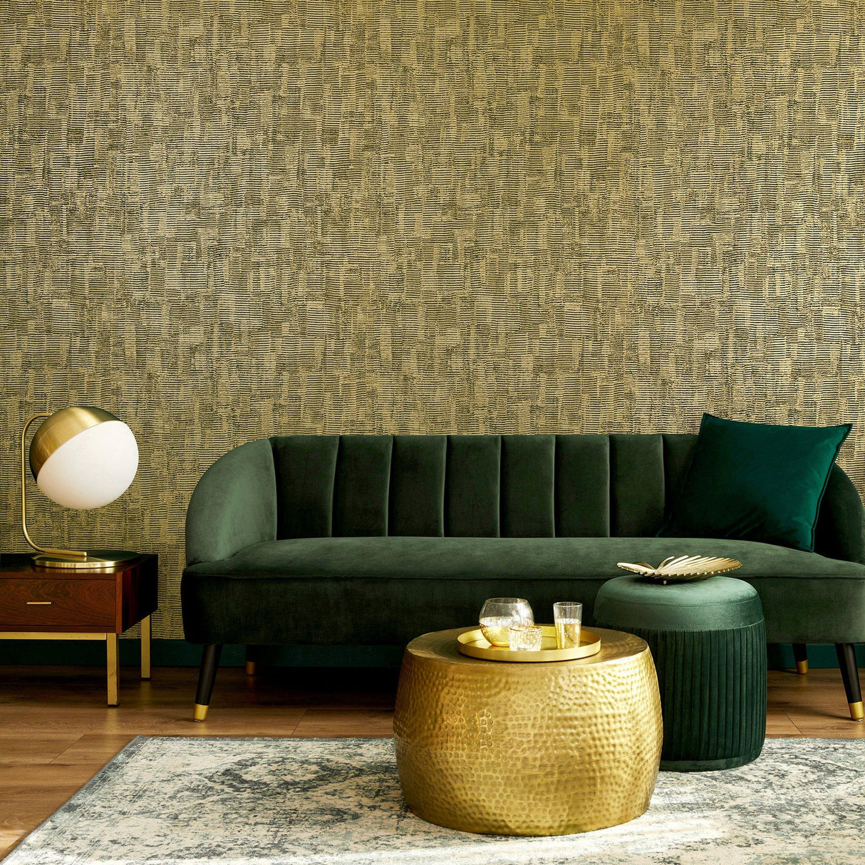 Galerie GH65168-23 Precious Jaquard Gold Wallpaper GH65168-23 Gold Wallpaper