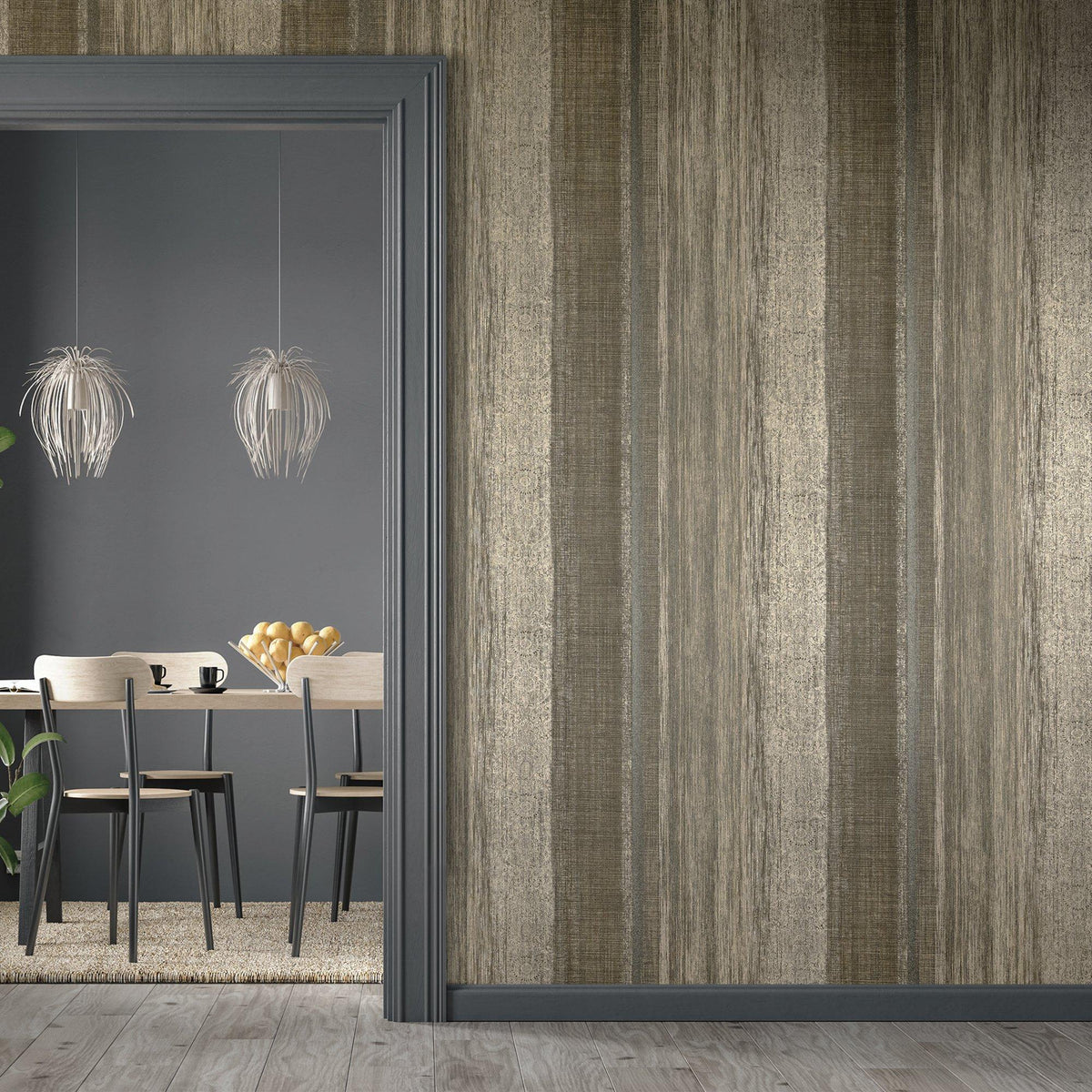 Galerie GH65198-23 Precious Chiffon Bronze Brown Wallpaper GH65198-23 Bronze Brown Wallpaper
