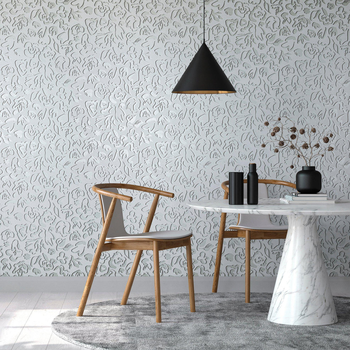Galerie GH65329-23 Salt Fiore Green Wallpaper GH65329-23 Green Wallpaper