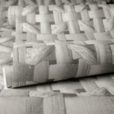 Galerie GH65339-23 Pepper Octagonal Honeycomb Silver Grey Wallpaper GH65339-23 Silver Grey Wallpaper