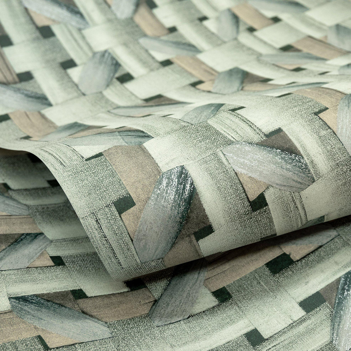 Galerie GH65341-23 Pepper Octagonal Honeycomb Green Wallpaper GH65341-23 Green Wallpaper