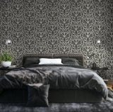 Galerie GH81256-23 Urban Classics Damask Flock Silver Grey Wallpaper GH81256-23 Silver Grey Wallpaper