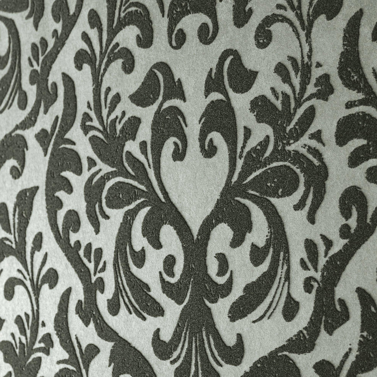 Galerie GH81256-23 Urban Classics Damask Flock Silver Grey Wallpaper GH81256-23 Silver Grey Wallpaper