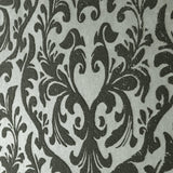 Galerie GH81256-23 Urban Classics Damask Flock Silver Grey Wallpaper GH81256-23 Silver Grey Wallpaper