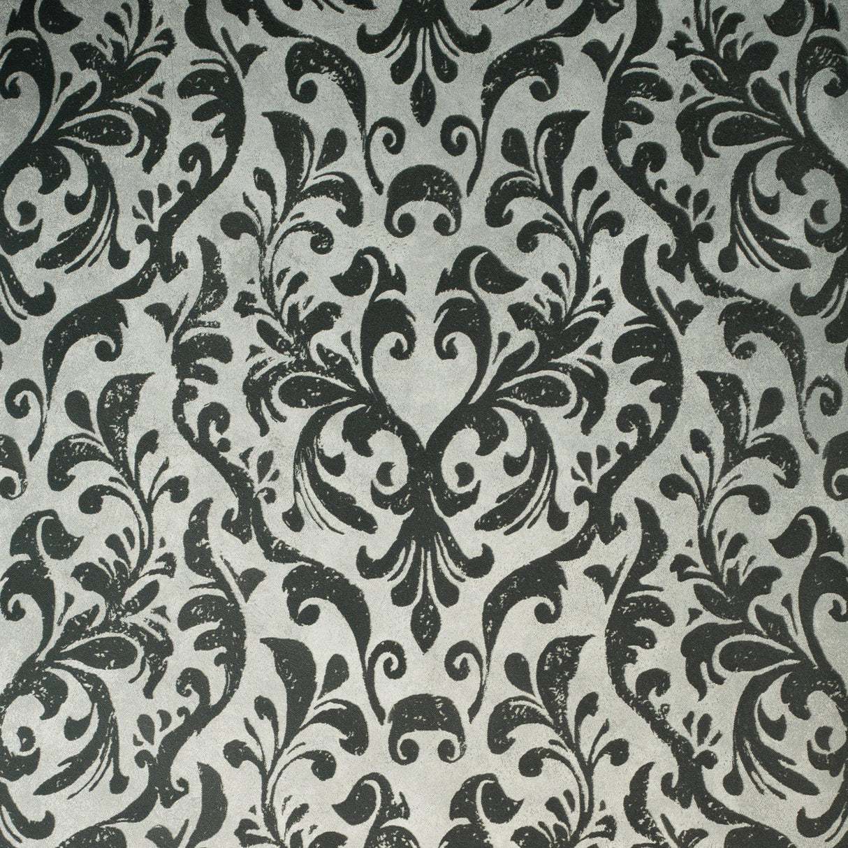 Galerie GH81256-23 Urban Classics Damask Flock Silver Grey Wallpaper GH81256-23 Silver Grey Wallpaper