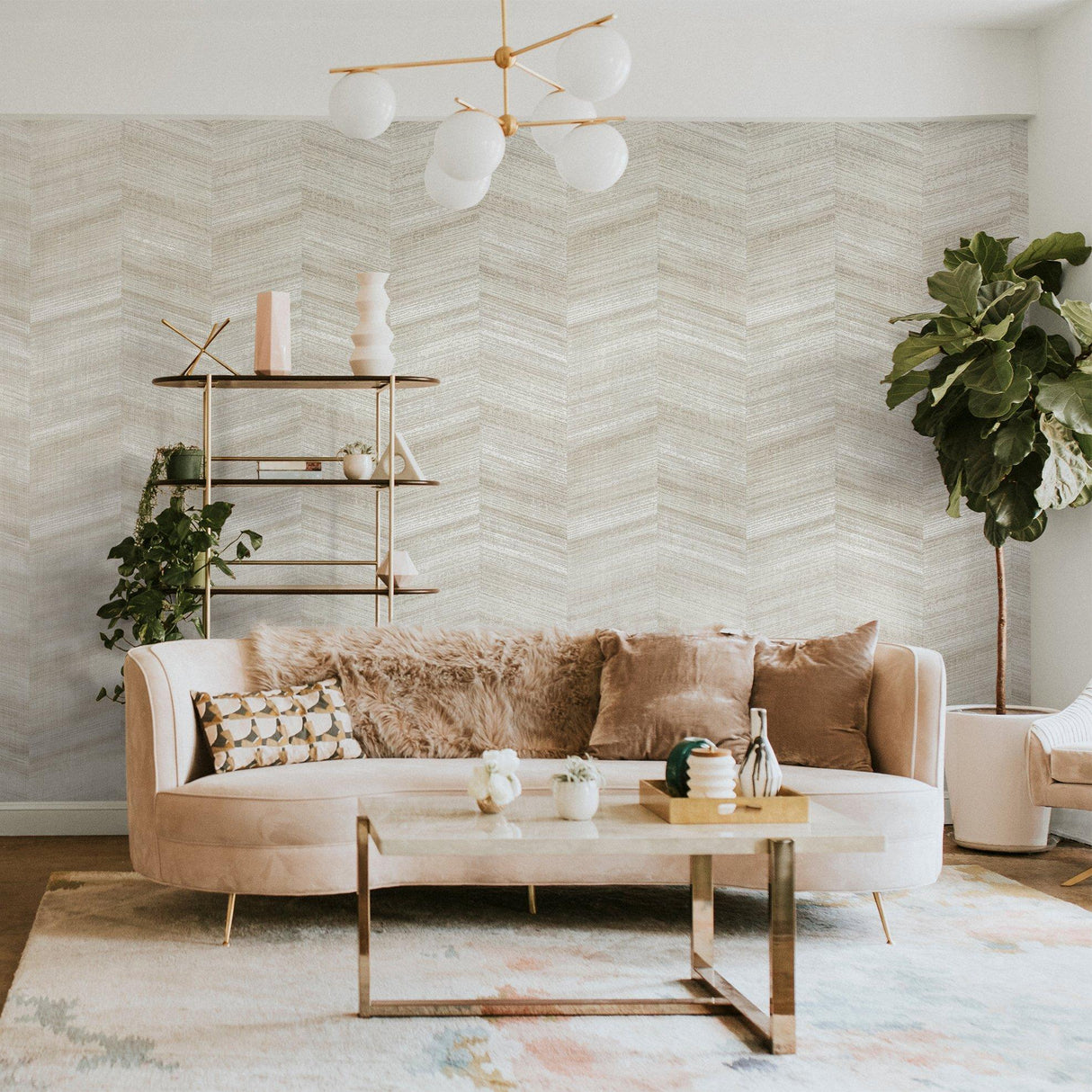 Galerie GH81329-23 Salt Vetro Beige Wallpaper GH81329-23 Beige Wallpaper