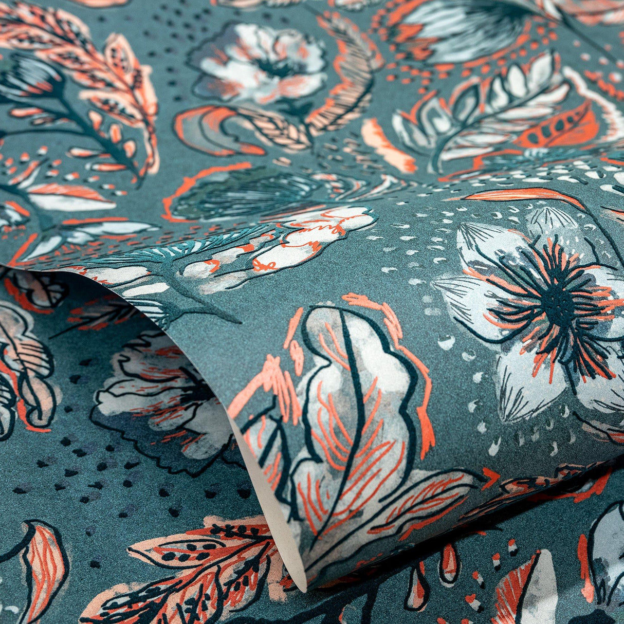 Galerie GH81332-23 Pepper Wild Garden Green Wallpaper GH81332-23 Green Wallpaper
