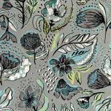 Galerie GH81334-23 Wild Garden Silver Grey Wallpaper
