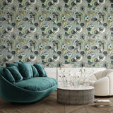 Galerie GH81334-23 Pepper Wild Garden Silver Grey Wallpaper GH81334-23 Silver Grey Wallpaper