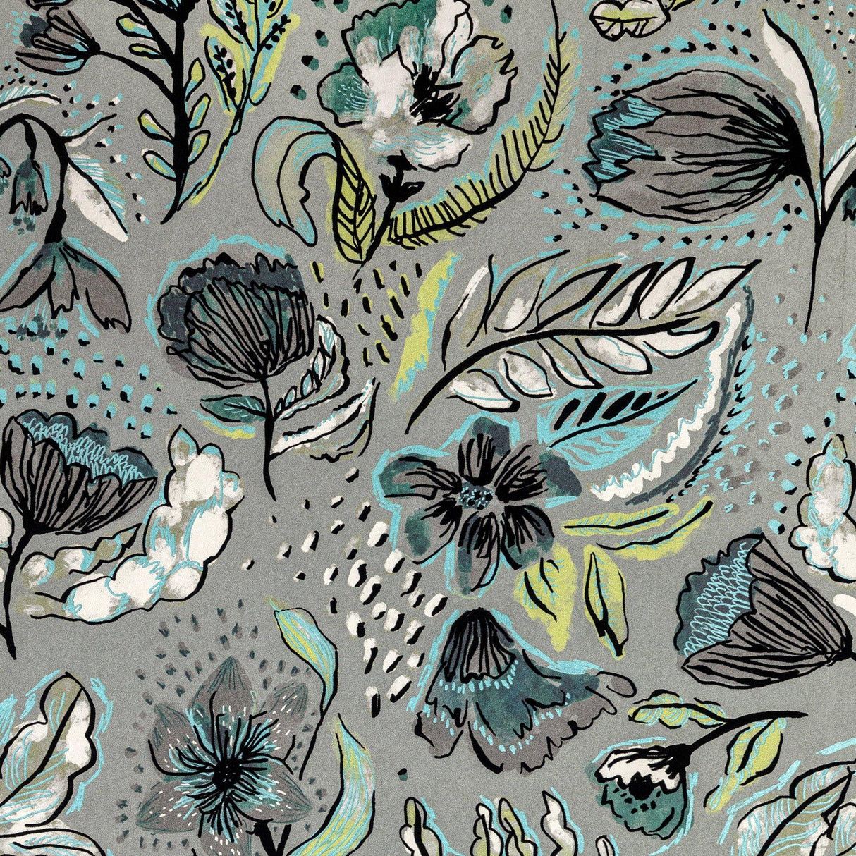 Galerie GH81334-23 Pepper Wild Garden Silver Grey Wallpaper GH81334-23 Silver Grey Wallpaper