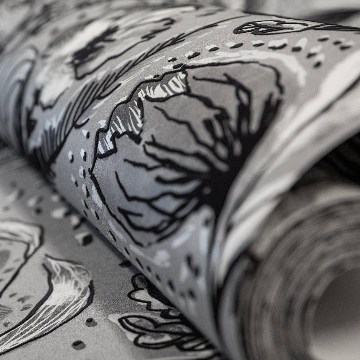 Galerie GH81335-23 Pepper Wild Garden Silver Grey Wallpaper GH81335-23 Silver Grey Wallpaper